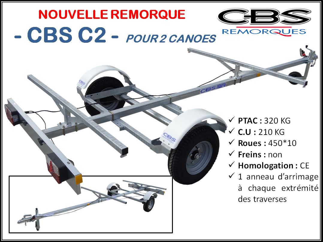 REMORQUE 2 CANOES : CBS C2